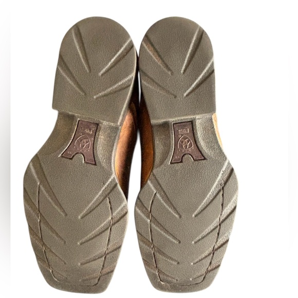 Ariat Men's Midtown Rambler Square Toe Chelsea Tan Leather Boots - Picture 5 of 7